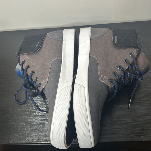 Supra High Tops Grey Suede Men’s Sneakers Size 10 - Picture 10 of 16